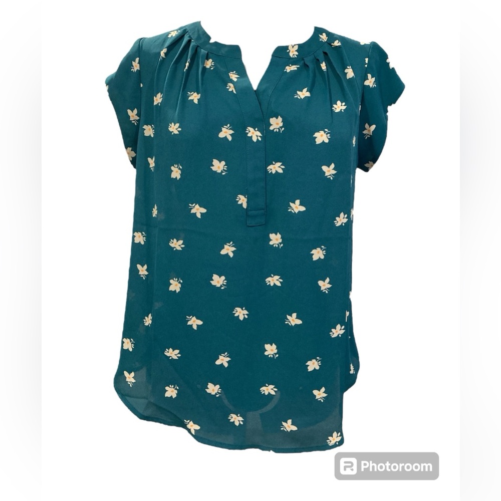 41 Hawthorn Split Neck Lightweight Blouse Top Small Petite
